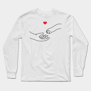HAND AND PAW Long Sleeve T-Shirt